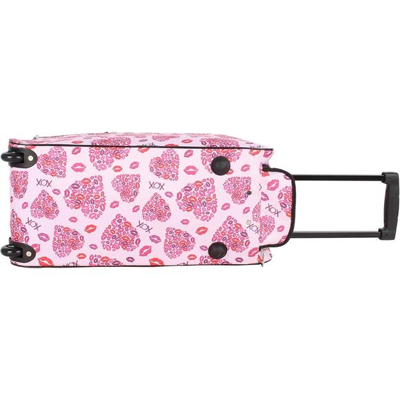 BETSEY JOHNSON CARRY-ON SOFTSIDE ROLLING DUFFLE BAG XOX NWT - Picture 5 of 8